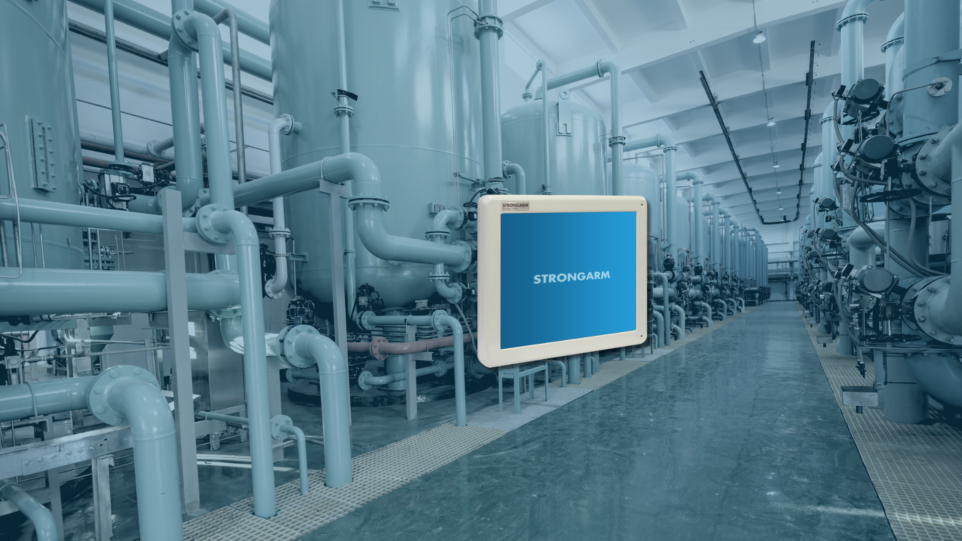 Strongarm Vulcan Panel PC deployed in a hazardous environment.