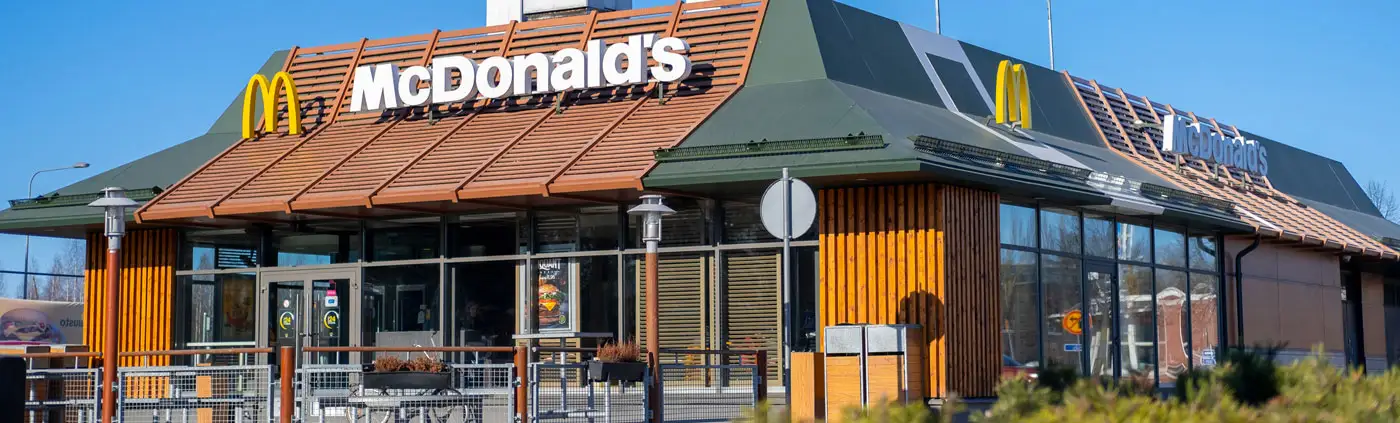 external view of fast food restaurant